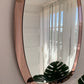 Italian 1950’s Pink Glass Mirror