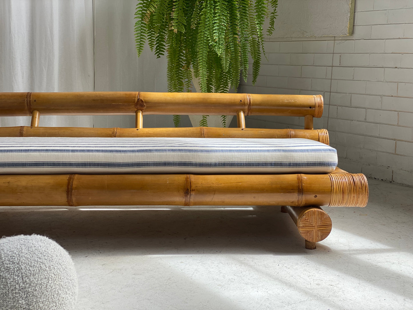 Vintage Bamboo Sofa Daybed