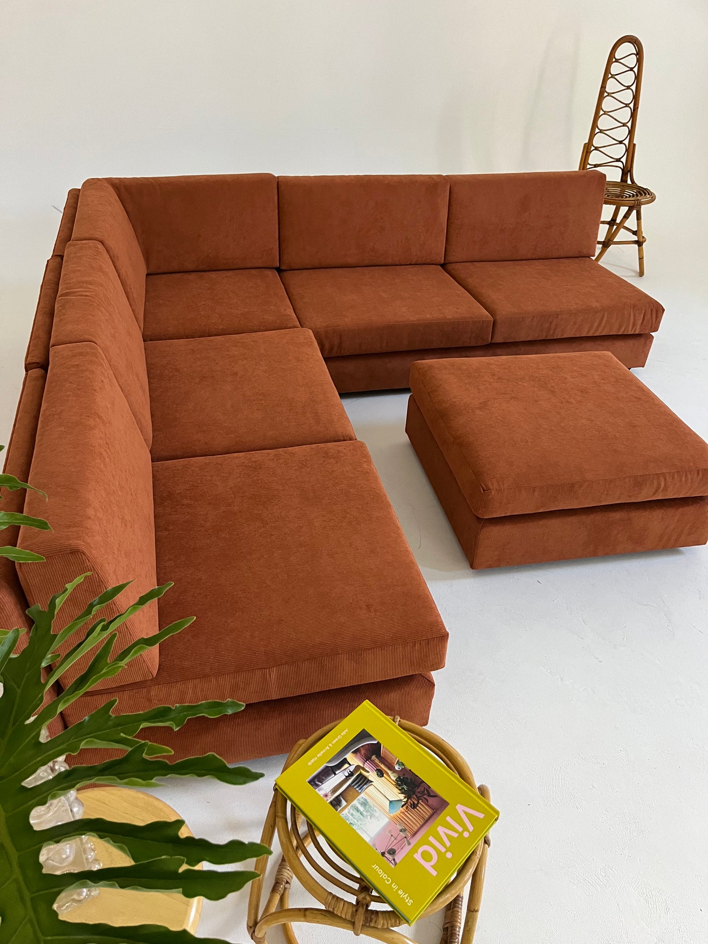 - Vintage Custom Modular Cord Sofa