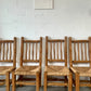 Four Wiggly Handmade Dining Chairs (Set)