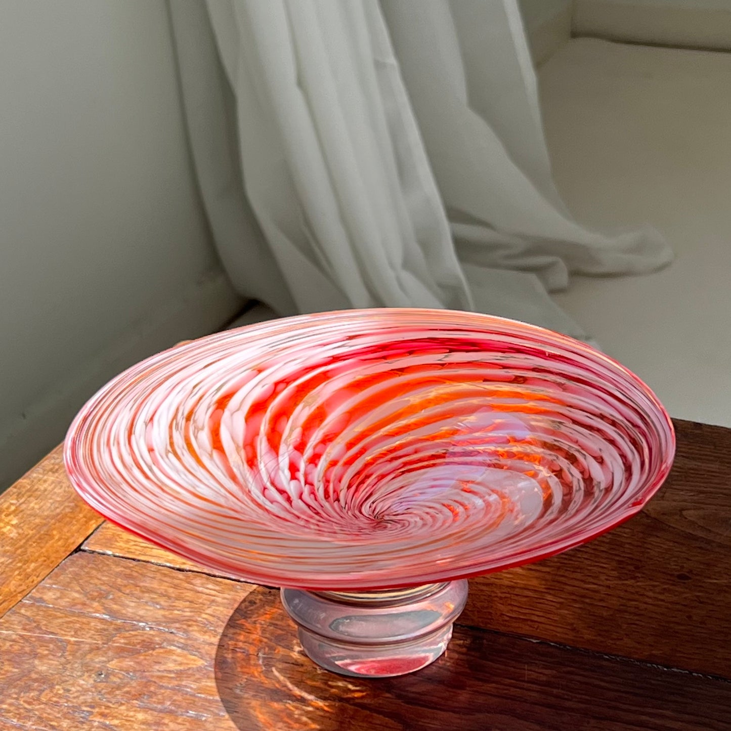Vintage Swirly Murano Fruit Bowl, Italy