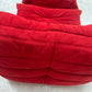 Vintage Ligne Roset Togo Fireside & Ottoman Set - Red Suede