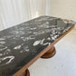 - Custom Marble & Teak Table