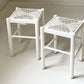 - White Rush Stool - Two Available