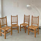 Four Wiggly Handmade Dining Chairs (Set)