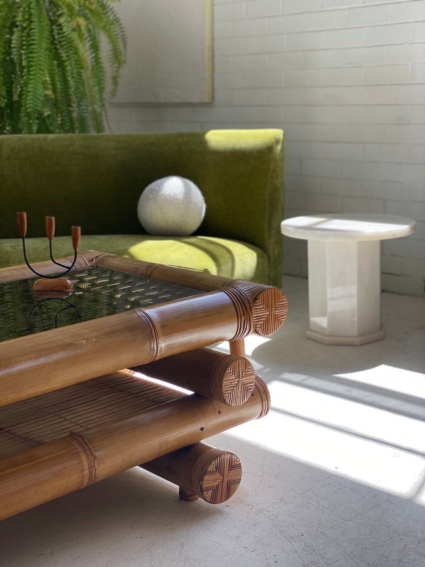 Large Bamboo Coffee Table