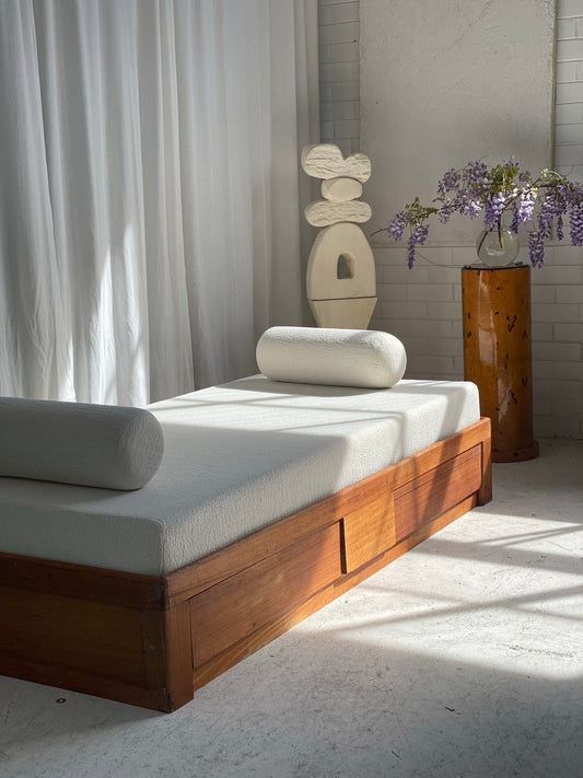 Vintage Handmade Wooden Daybed Sofa