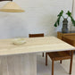 Vintage Italian Honed Travertine Dining Table