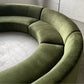 Bespoke Velvet Modular in Deep Botanical Green
