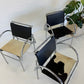 Tubular Chrome Chair with Cowhide Seat