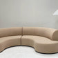 Curved Boucle Modular Sofa