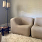 Featherston Numero VII Modular Sofa Reupholstered in Soft Wool