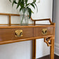 Vintage Cane Console or Desk