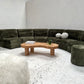 - Bespoke Green Chenille Modular Sofa Set