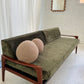 - Green Velvet Mid Century Sofa