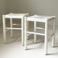 - White Rush Stool - Two Available