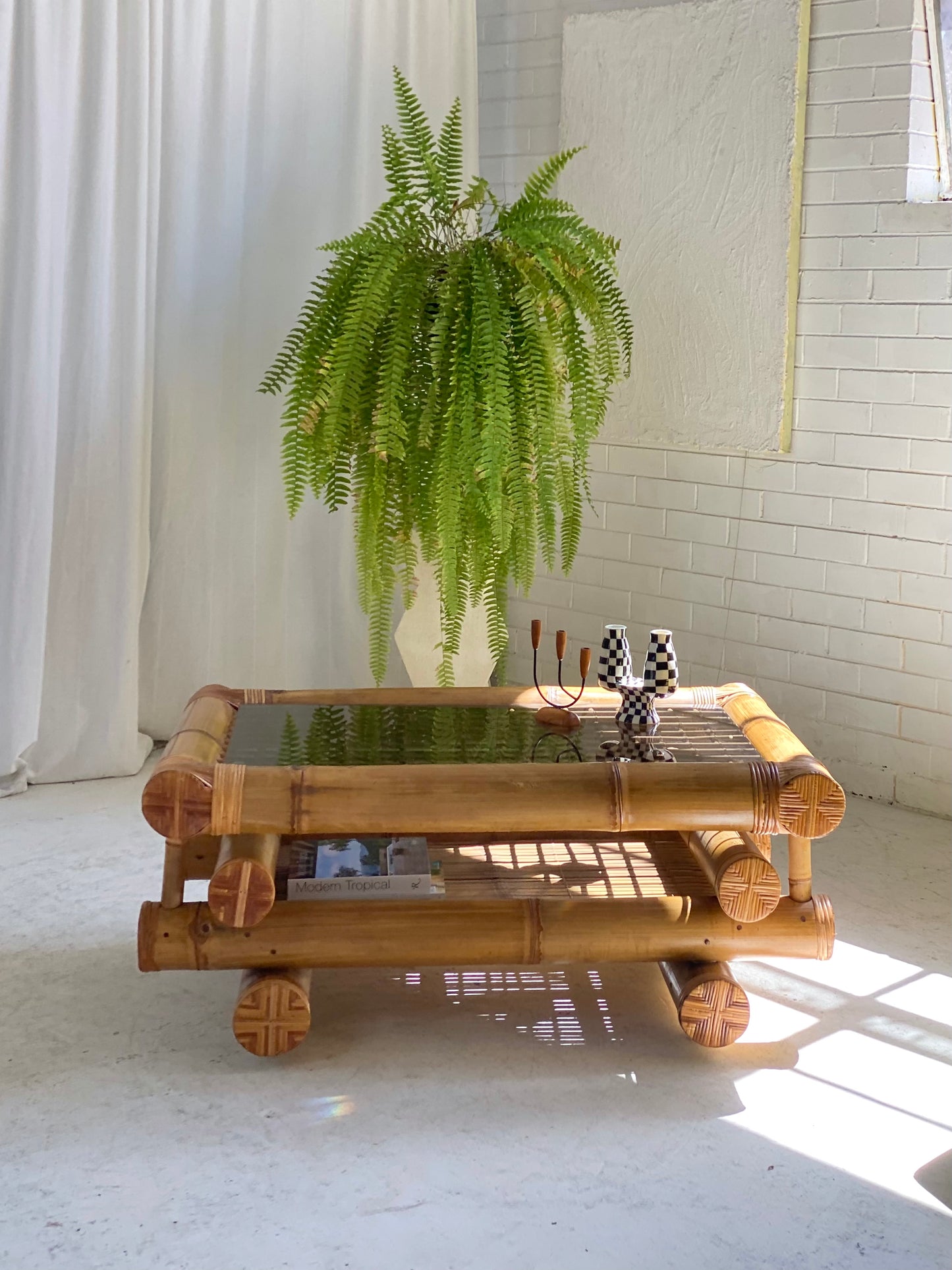 Large Bamboo Coffee Table