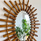 Vintage Italian Bamboo Mirror