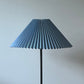- Vintage Iron Floor Lamp with Pleated Shade