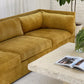 Yellow Velvet Vintage FLER Sofa