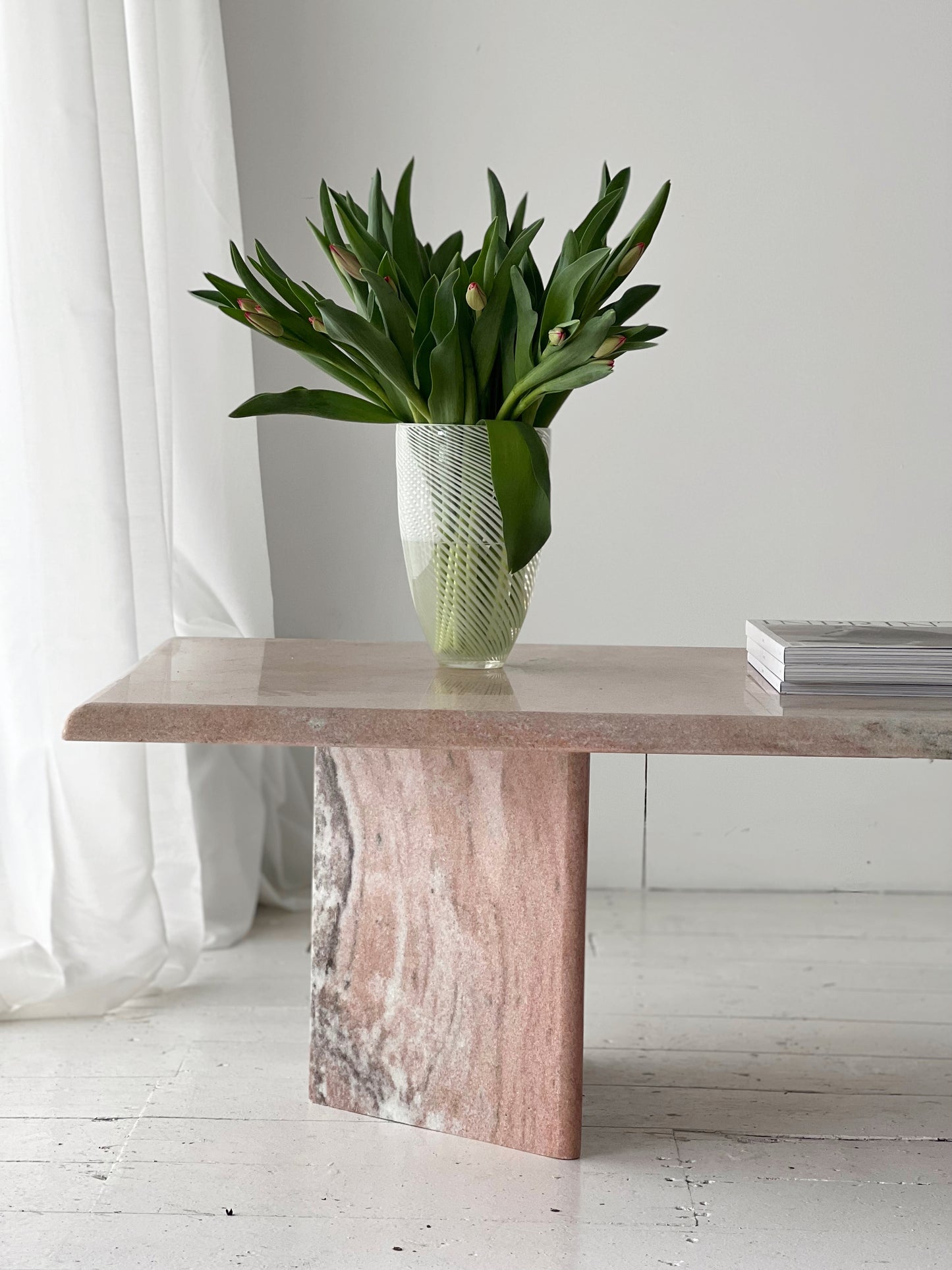 Pink Marble Coffee Table