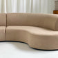 Curved Boucle Modular Sofa