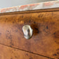 - Set of Two Burl Bedside Tables With Norwegian Rose Marble Tops