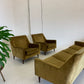 Beautiful Mid Century Gold Velvet Sofa