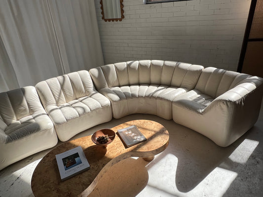 - Featherston Numero VII Modular Set - Cream Leather
