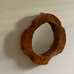 - Wooden Organic Form Mirror, 1970s
