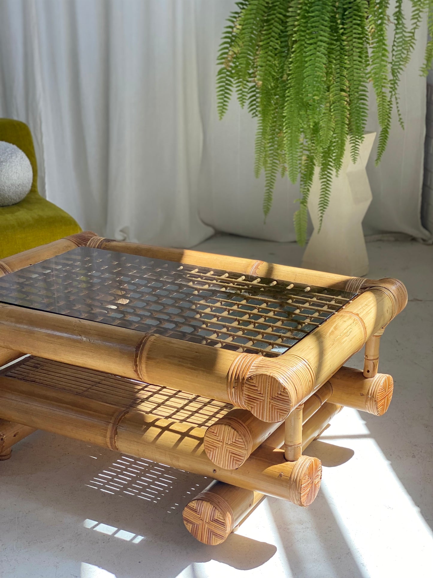 Large Bamboo Coffee Table