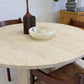 Vintage Unfilled Travertine Dining Table