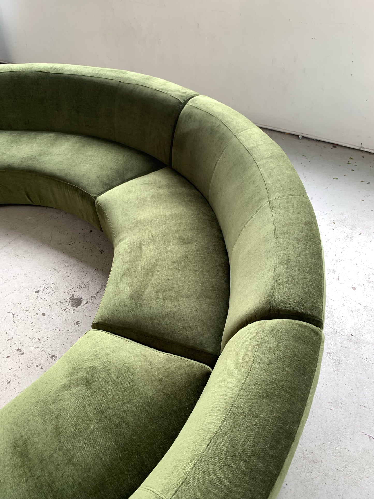 Bespoke Velvet Modular in Deep Botanical Green