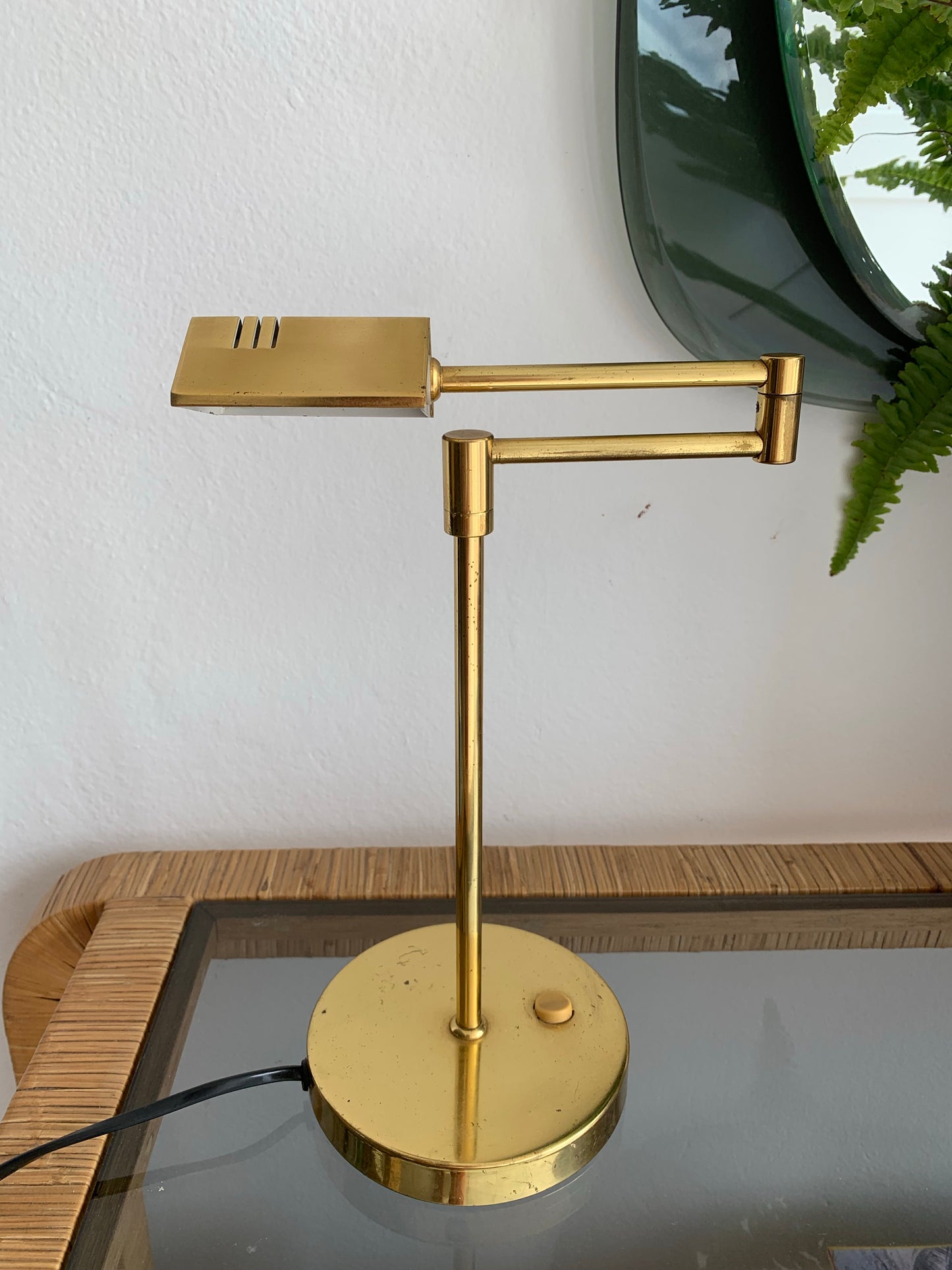 Vintage Brass Swing Lamp