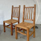 Four Wiggly Handmade Dining Chairs (Set)