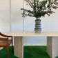 Incredible Honed Travertine Oval Dining Table