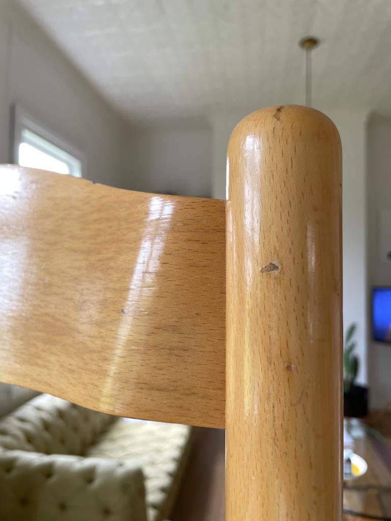 Vintage timber rush dining chairs