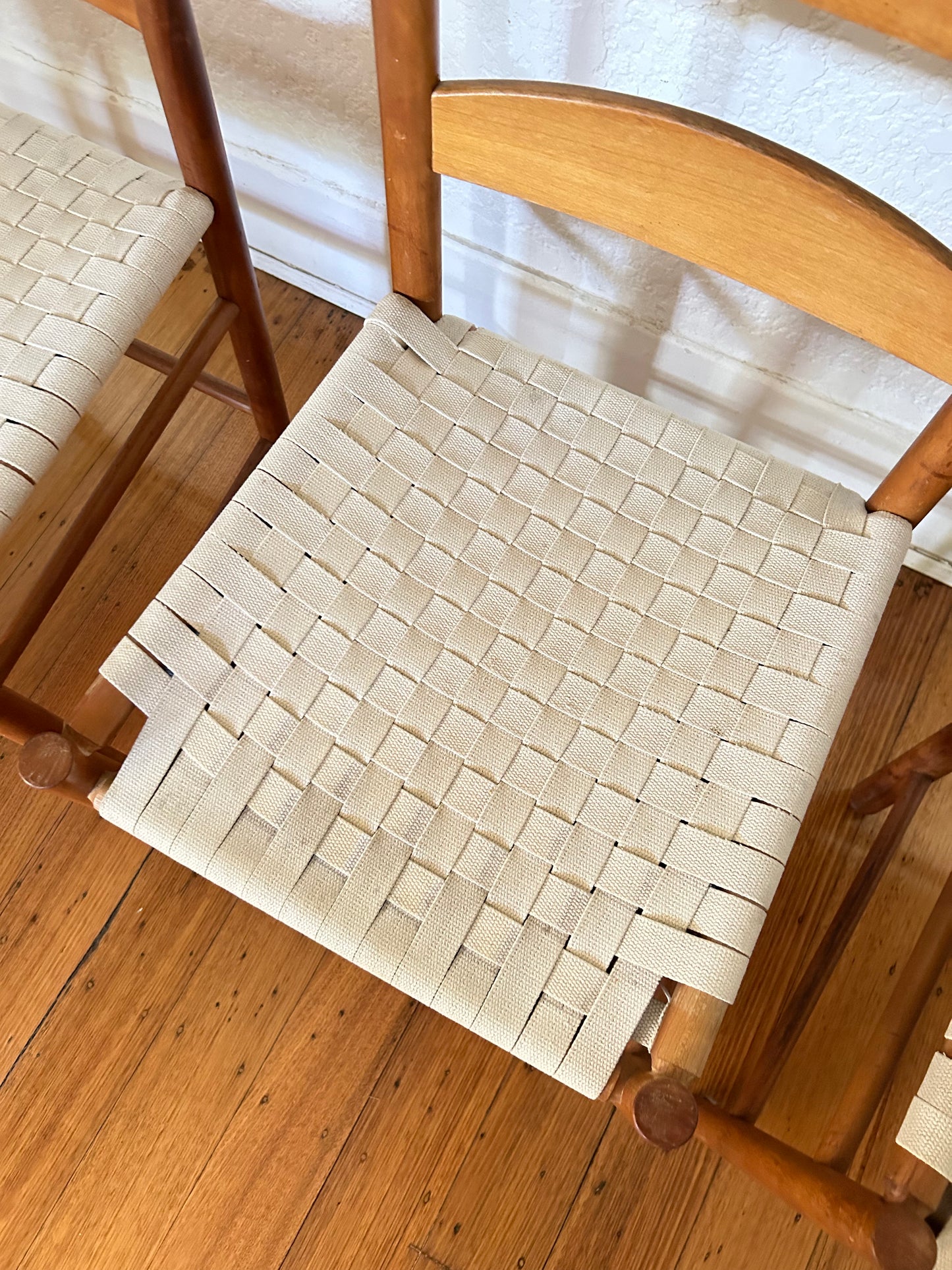 Shaker Style Ladderback Chairs - Six Available
