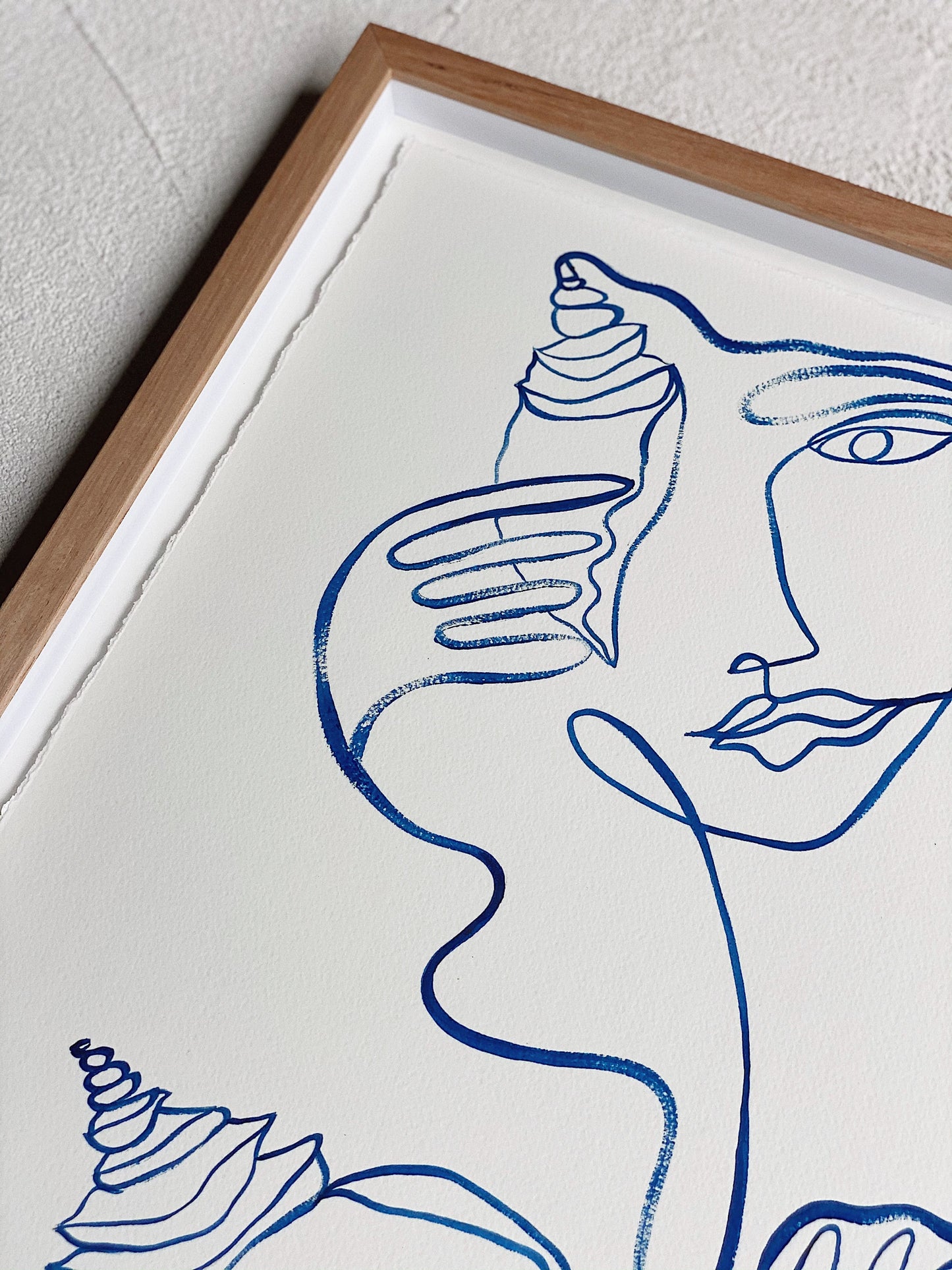 “Call Me On My Shell Phone” By Rikki Day ~ Float framed in Tasmanian Oak, limited edition