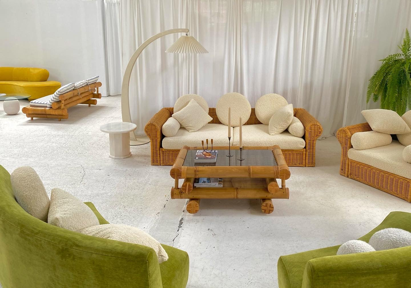 Large Bamboo Coffee Table