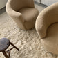 Vladimir Kagan-Style Swivel Chair in Wool Boucle - Two Available