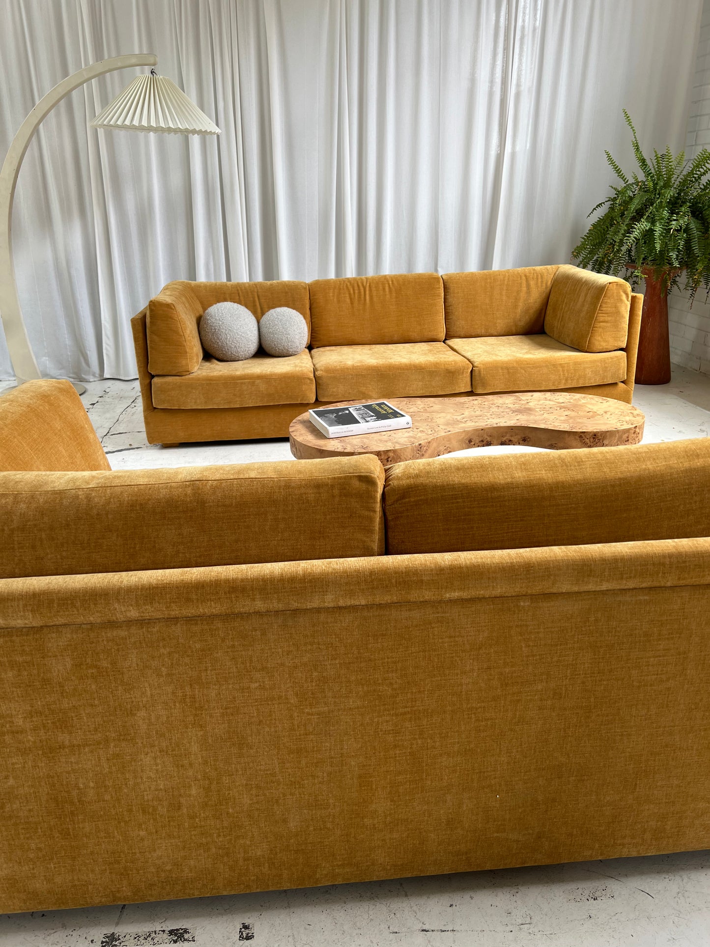 - Bespoke Mustard Modular Sofa Set
