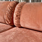 1970s Peach Velvet Louge