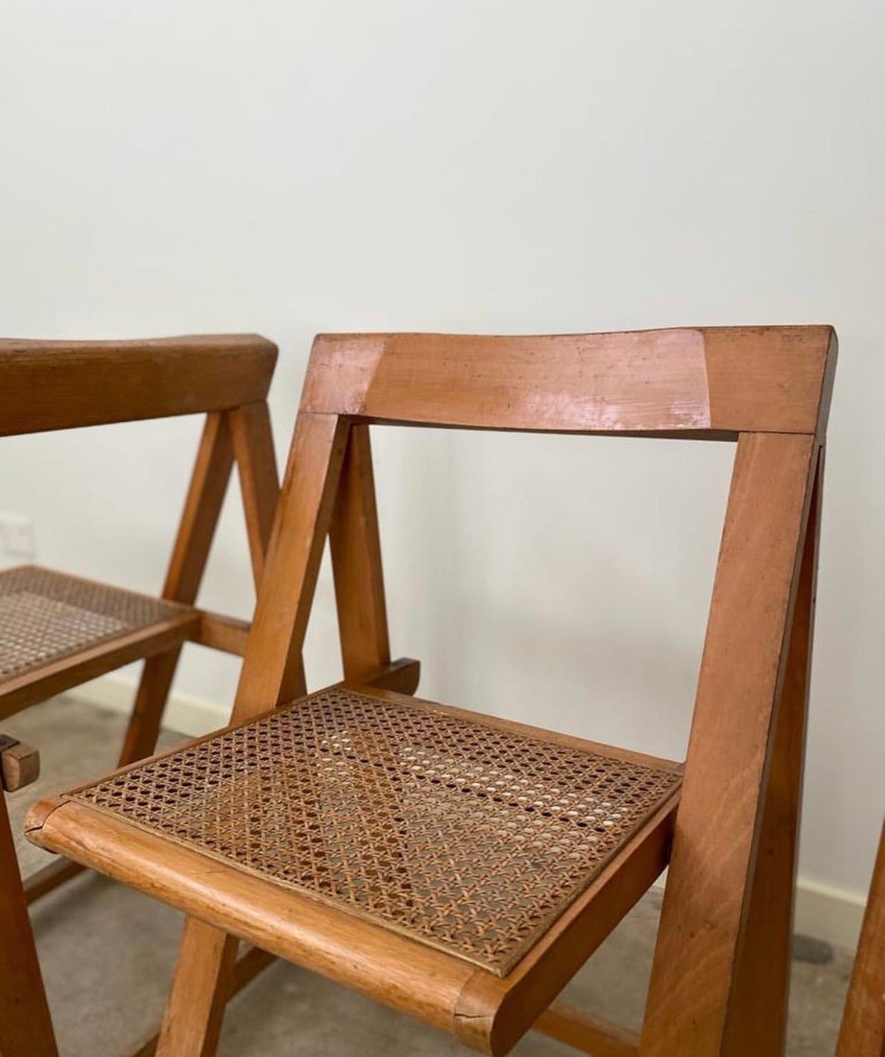 Mid Century Italian Aldo Jacober and Pierangela d’aniello Folding Chairs