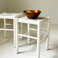 - White Rush Stool - Two Available