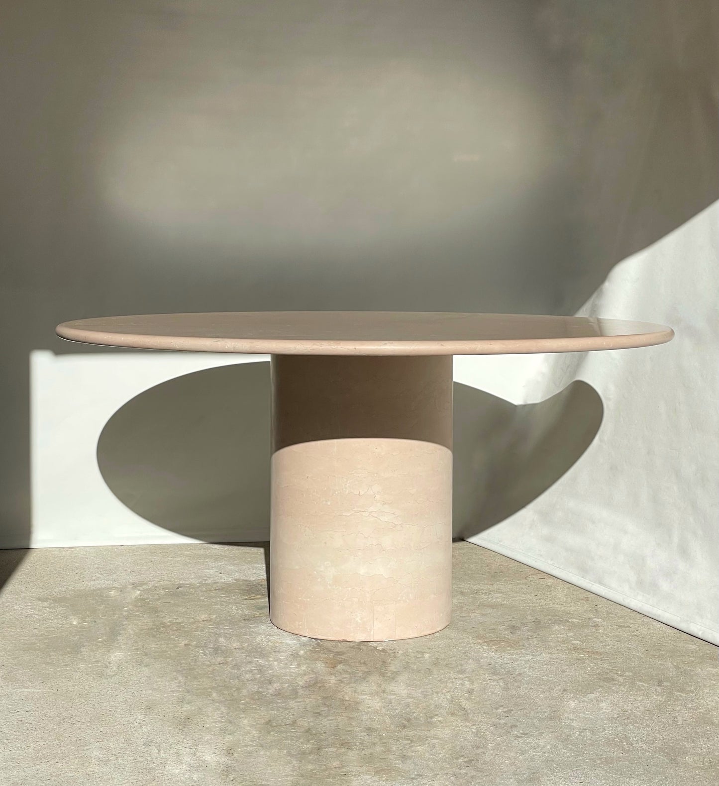 Vintage Round Marble Dining Table