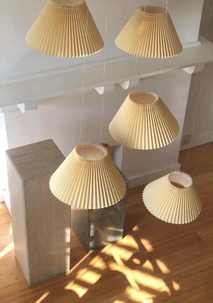 Pleated Italian lamp shades