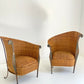 - Art Nouveau Style Rattan Chairs - Two Available