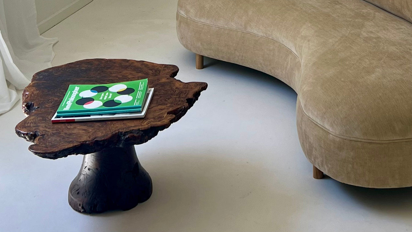 - Vintage Freeform Burl Coffee Table