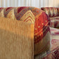 Vintage 9 Piece Geometric Corduroy Modular Sofa & Ottoman (Set)